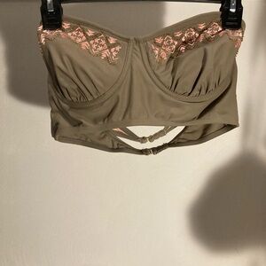 Candie's Pink and Tan Bikini Swimwear